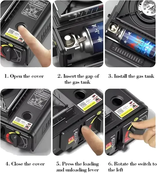 بوتاجاز غاز محمول 2 في 1 (ga-gm)